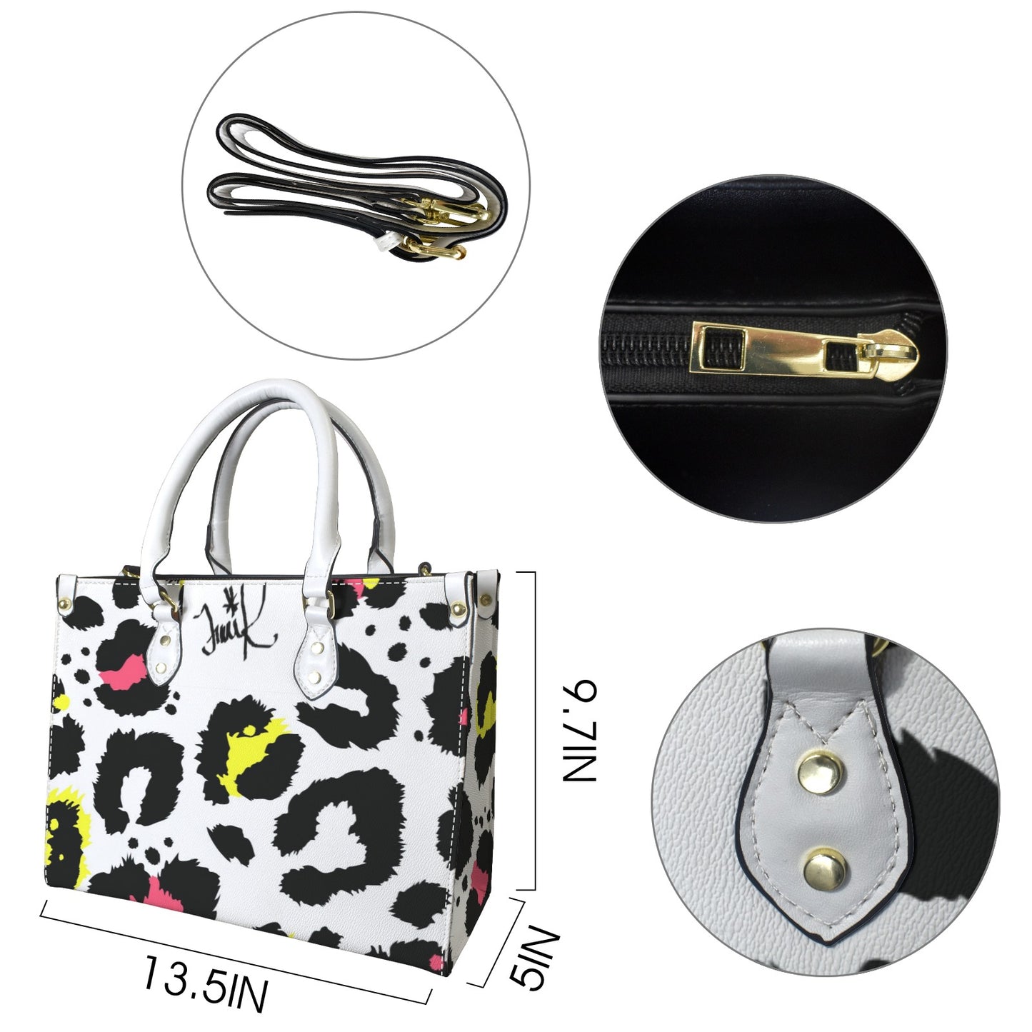 Traci K Luxury Designer Signature PU Leather Handbag-Medium (Model 1747)