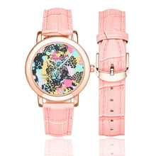 Load image into Gallery viewer, Traci K* Designer Catniss Luxury Watch  for Women Women&#39;s Rose Gold Leather Strap Watch(Model 201)

