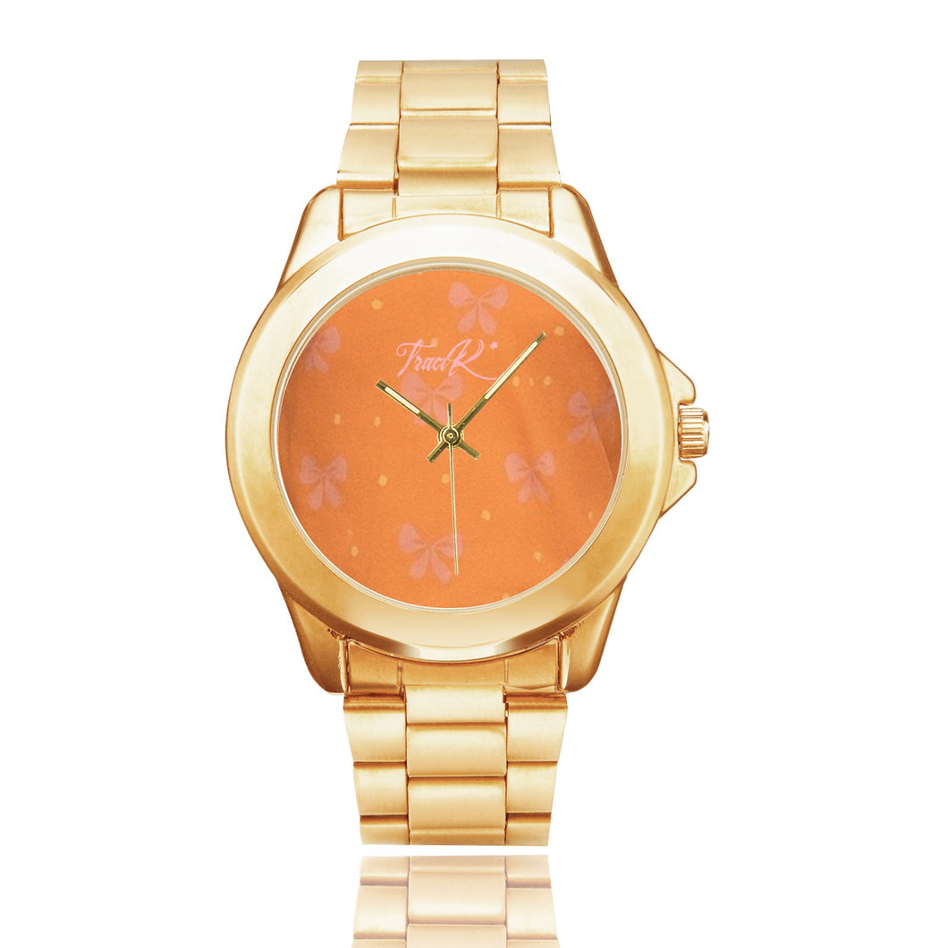 Traci K Designer Luxury Put a Bow On It Watch Custom Gilt Watch(Model 101)