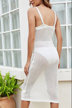Load image into Gallery viewer, Openwork Lace-Up Sleeveless Cover Up
