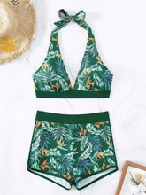 Load image into Gallery viewer, Printed Halter Neck Two-Piece Swim Set
