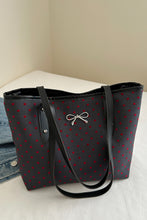 Load image into Gallery viewer, Bow Trim Polyester Tote Bag
