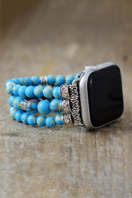 Load image into Gallery viewer, Synthetic Imperial Jasper Beaded Watchband Bracelet

