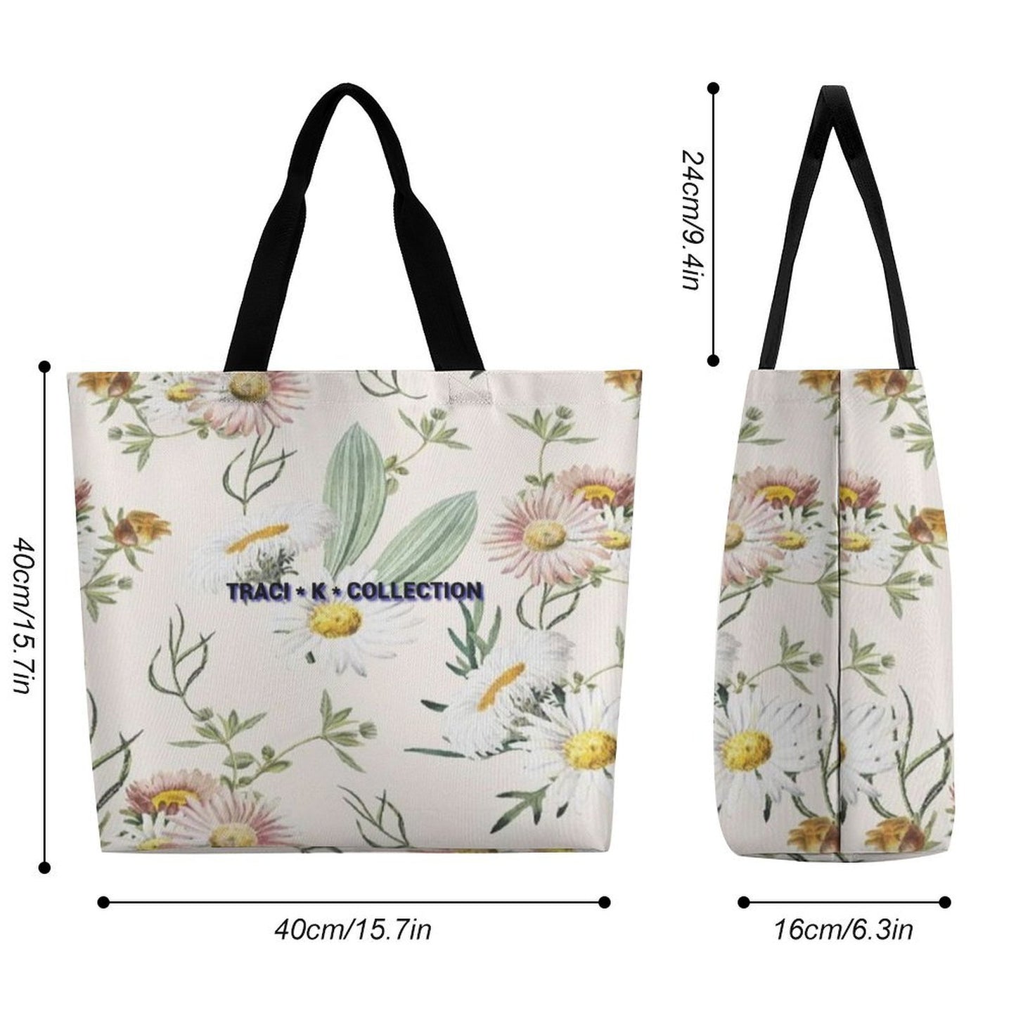 Traci K Collecion Signatured Designer Tote Bag One shoulder shopping bag