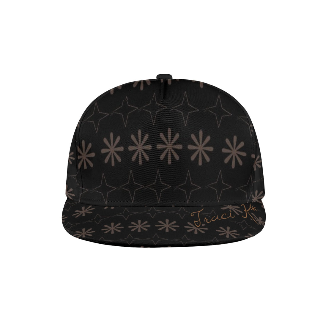 Traci K Patterned Signature Hat All Over Print Snapback Hat