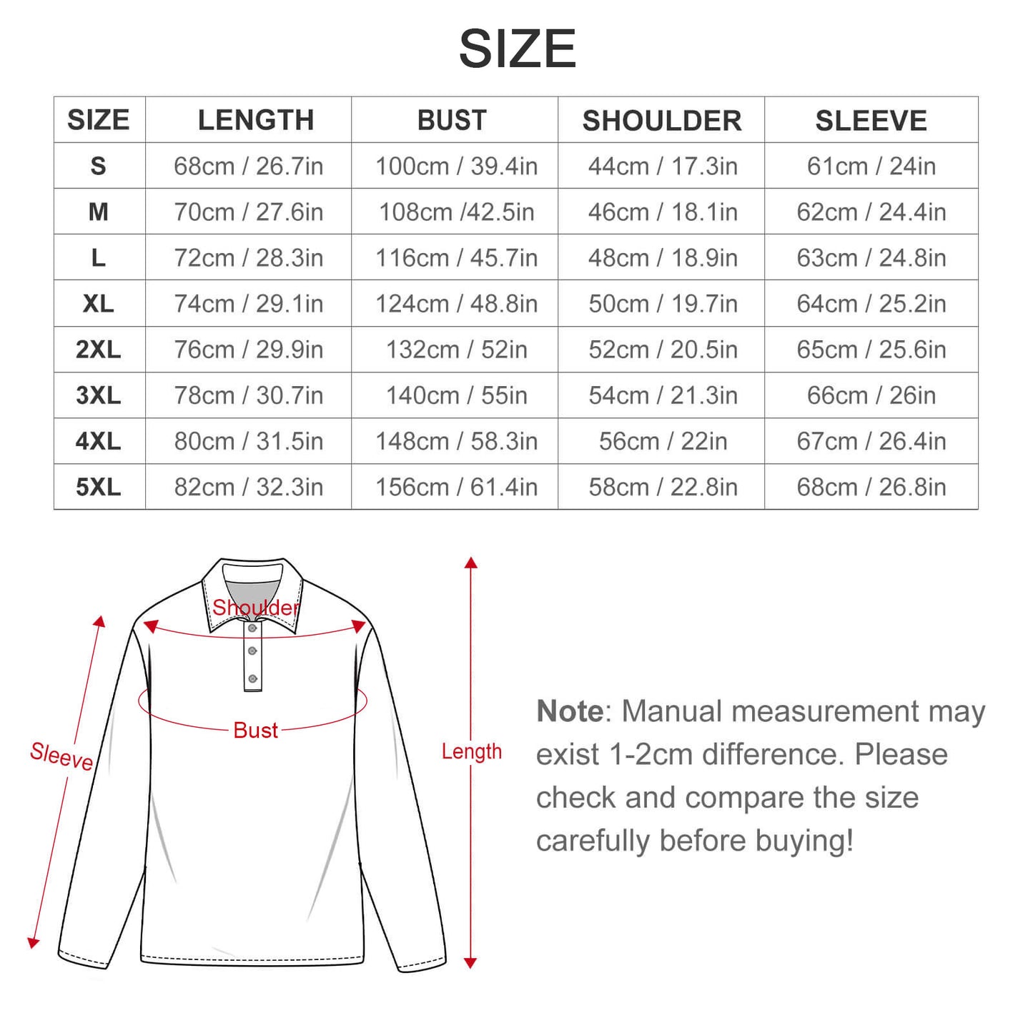 Men's sports polo shirt  Men's Long Sleeve Polo Shirt