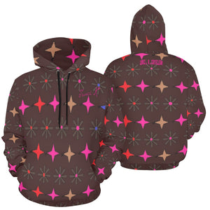 Traci K Trio Patterned Designer Hoodie All Over Print Hoodie for Women (USA Size) (Model H13)