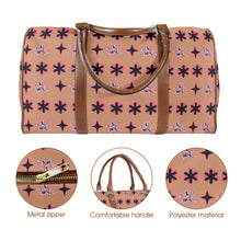 Load image into Gallery viewer, Traci K Designer Patterned Large Capacity Travel Bag Leather Large Capacity Travel Bag-Large (Brown Long Patch) (1736)
