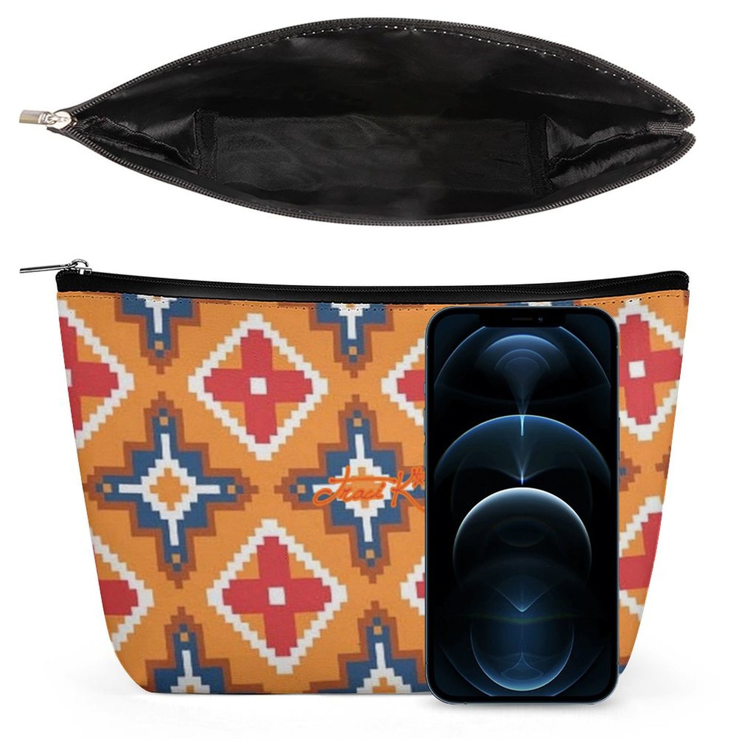 Traci K Designer Western Motif Portable Portable Cosmetic Bag