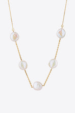 Load image into Gallery viewer, Freshwater Pearl Stainless Steel Necklace
