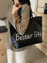 Load image into Gallery viewer, BETTER LIFE PU Leather Tote Bag
