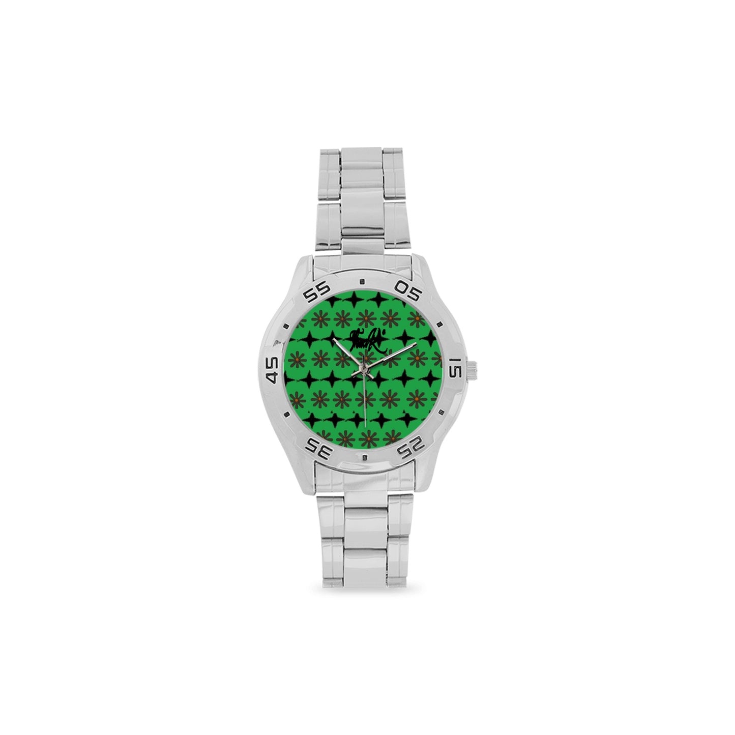 Traci K Designer Holiday Designer Watch Men's Stainless Steel Analog Watch(Model 108)