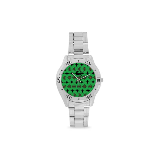 Traci K Designer Holiday Designer Watch Men's Stainless Steel Analog Watch(Model 108)