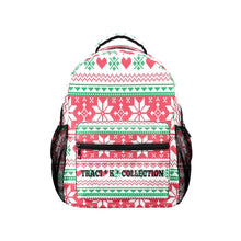 Load image into Gallery viewer, Traci K Collection Holiday Heart Flake Backpack 17-inch Casual Backpack
