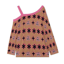 Load image into Gallery viewer, Traci K Designer Signature Patterned Shoulder  Women&#39;s Cold Shoulder Sweatshirt
