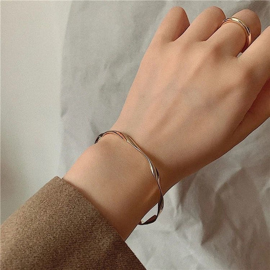 Wave Length Manifestation Pattern Simple Special-interest Design Bracelet UNISEX