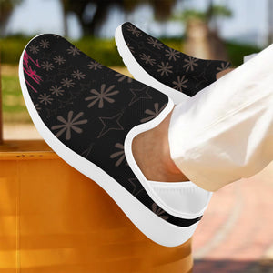 Traci K Designer Slip On Sneakers Fly Weave Drop-in Heel Sneakers for Men (Model 02002)