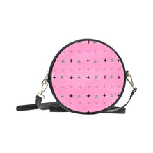 Load image into Gallery viewer, Traci K Designer Patterned Pink Sling Bag Round Round Sling Bag (Model 1647)

