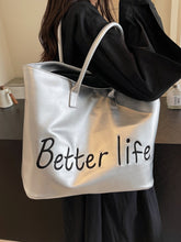 Load image into Gallery viewer, BETTER LIFE PU Leather Tote Bag
