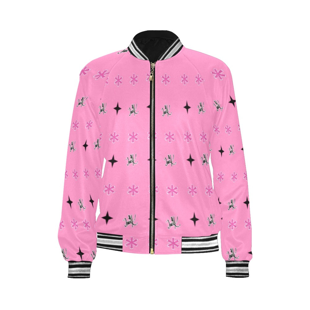 Traci K Patterned Bomber Jacket All Over Print Bomber Jacket for Women (Model H21)