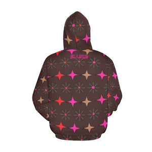 Traci K Trio Patterned Designer Hoodie All Over Print Hoodie for Women (USA Size) (Model H13)