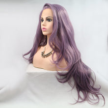 Load image into Gallery viewer, 13*3&quot; Lace Front Wigs Synthetic Long Wavy 24&quot; 130% Density
