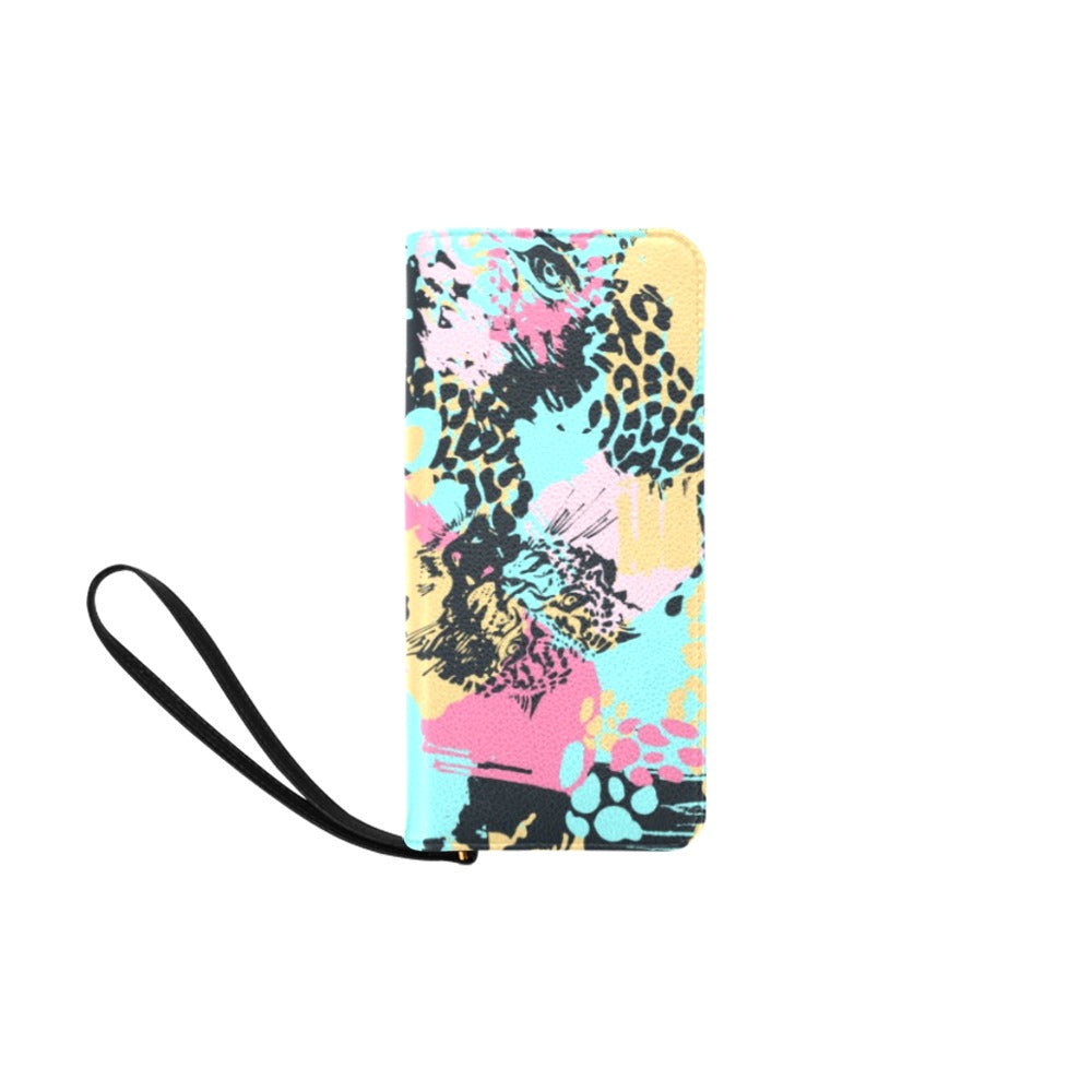 Traci K Luxury Designer Abstract Leopard Pattern Clutch Women's Clutch Purse (Model 1637)