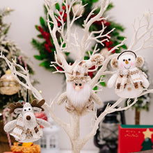 Load image into Gallery viewer, Santa Snowman Reindeer Hanging Ornament
