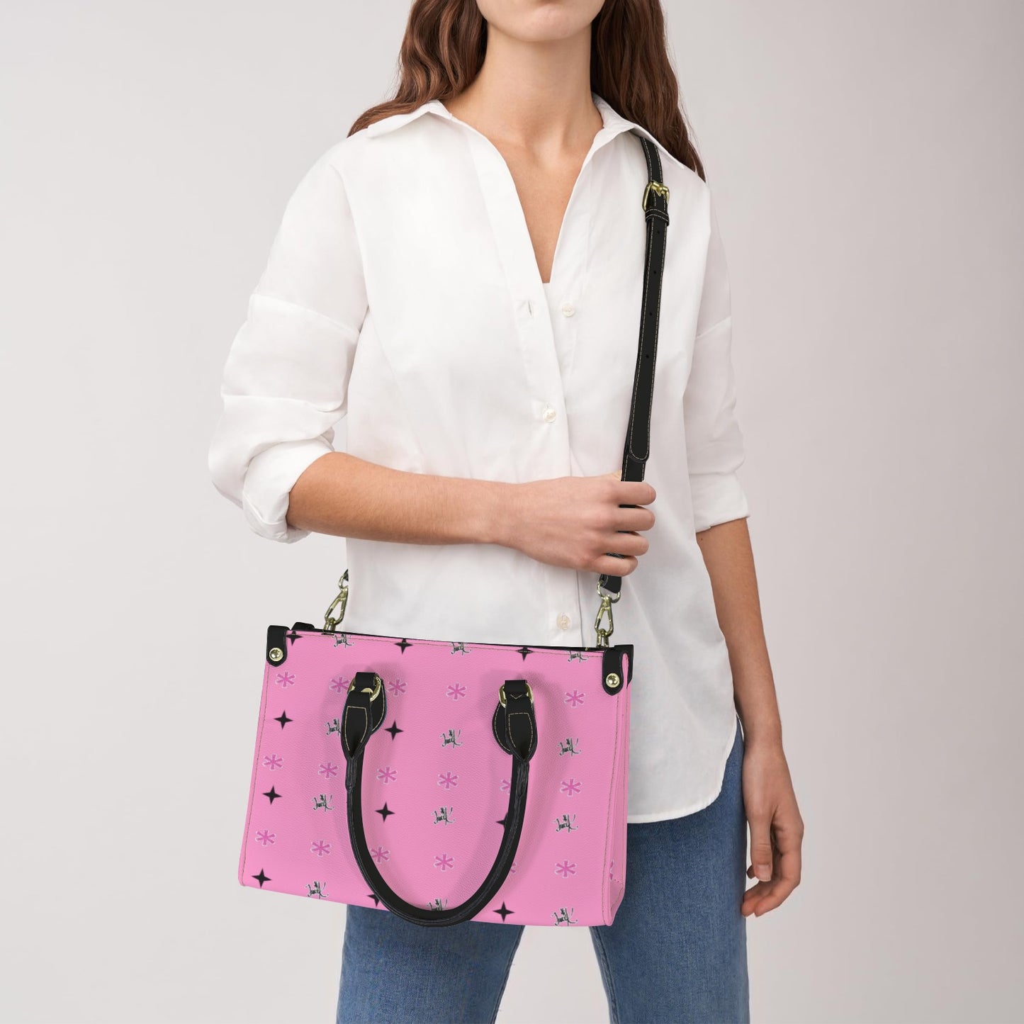 Traci K Official Patterned PU Leather Handbag-Small (Model 1747)