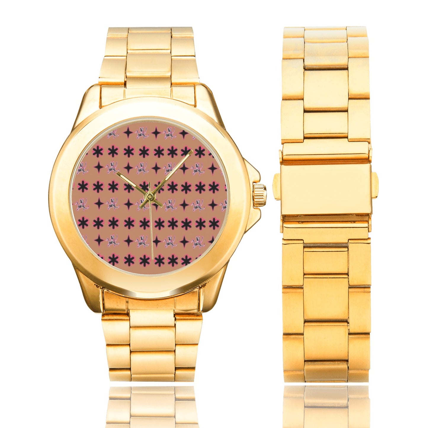 Traci K Luxury Designer ( Unisex) Gold Watch Custom Gilt Watch(Model 101)
