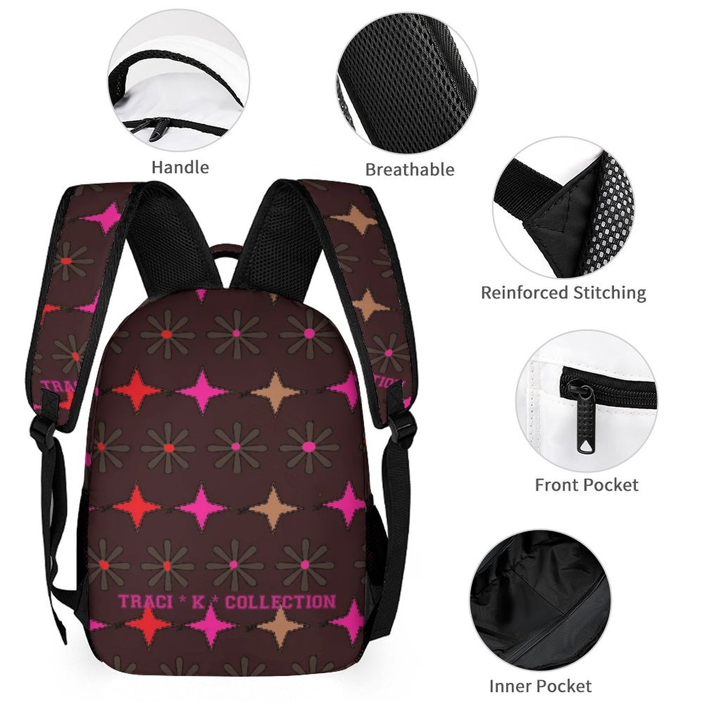 Traci K Signatured Three Piece Set Combination Bags