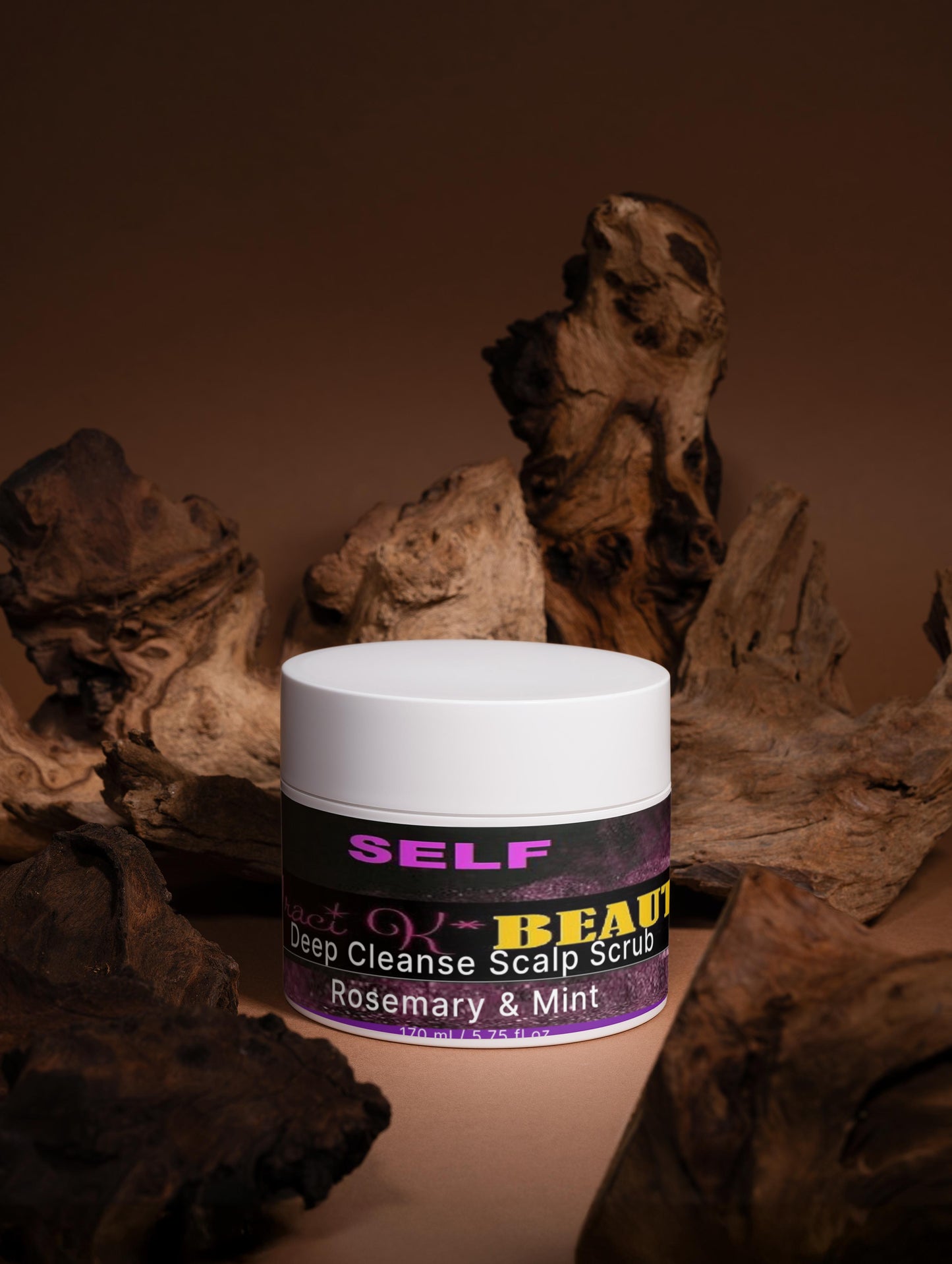 SELF by Traci K Beauty -Deep Cleanse Scalp Scrub, Rosemary & Mint