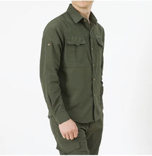 Load image into Gallery viewer, High Quality Men's Shirts Quick Drying Oversized Overshirt Breathable Thin Casual Shirt Men Clothing Fishing Camping Shirt AF102
