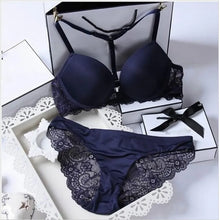 Load image into Gallery viewer, Hot Sale 8 Color Sexy Elegant ABC Cup Bra and Panty Set Women Bras Sets  Lady Underwear Push Up Lingeries Brief Thong
