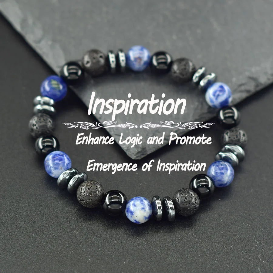 Natural Holistic Healing Bracelets Women Men Hematite Accessories Relieve Anxiety Release Burden Jewelry Gift for Lover