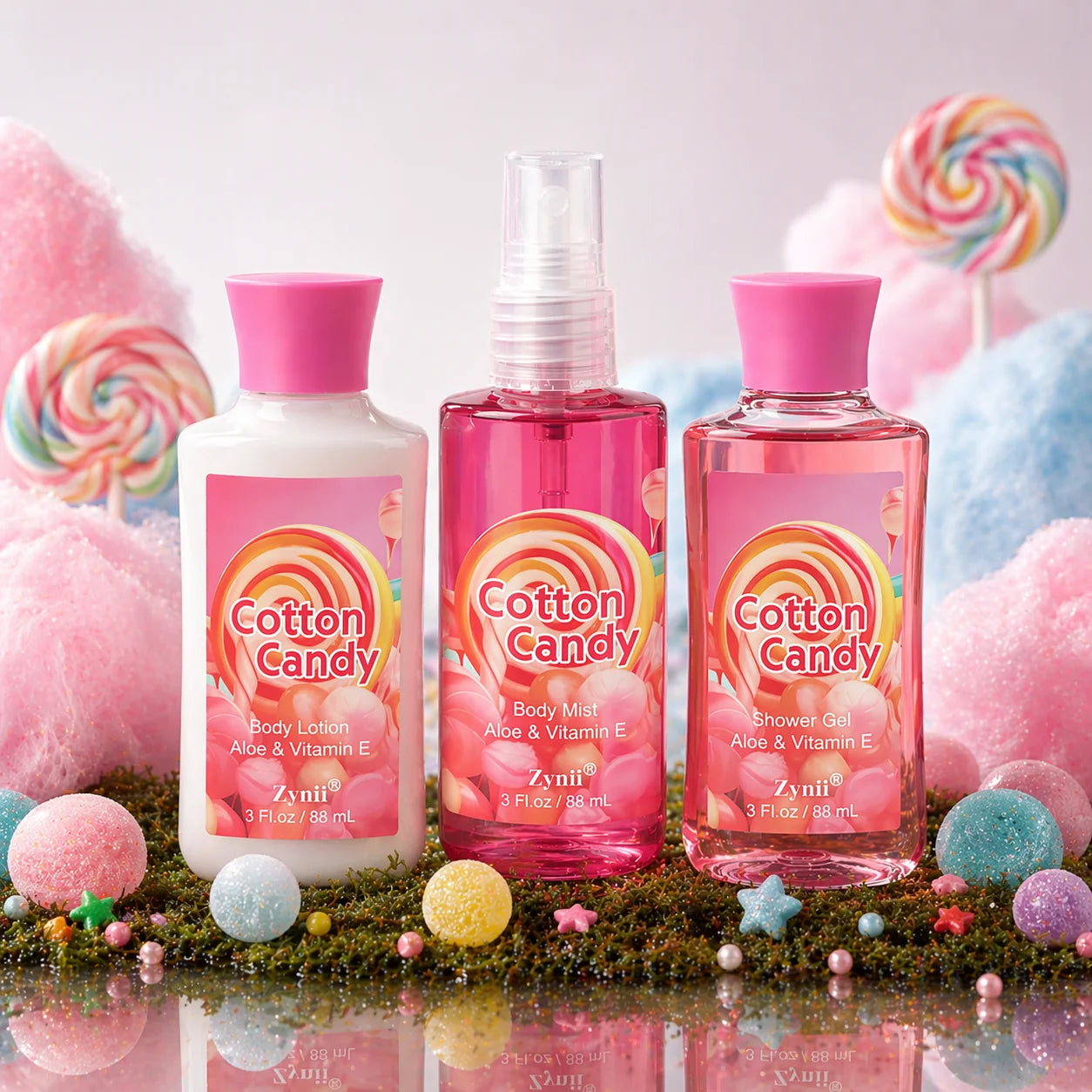 (6 Fragrances to choose from)Gift Sets – Travel Bath & Body Kit (88ml Shower Gel, 88ml Body Lotion, 88ml Body Mist) Luxurious Foam, Fresh Deodori