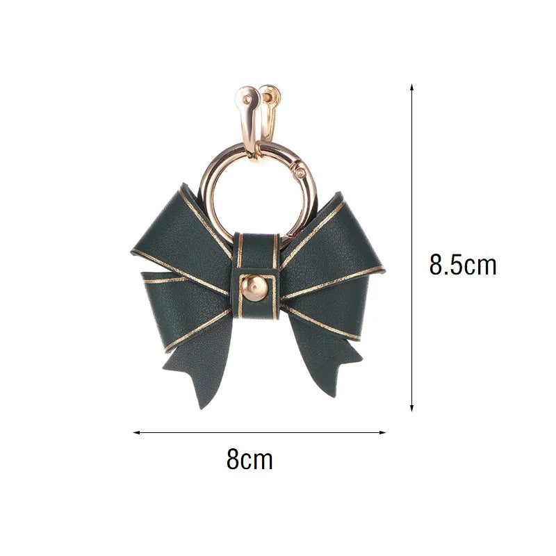Fashion Bow Handbag Pendant Lovely Pink Keychain Accessories Delicate Bowknot Hanging Decoration Anti-loss Key Chains for Women