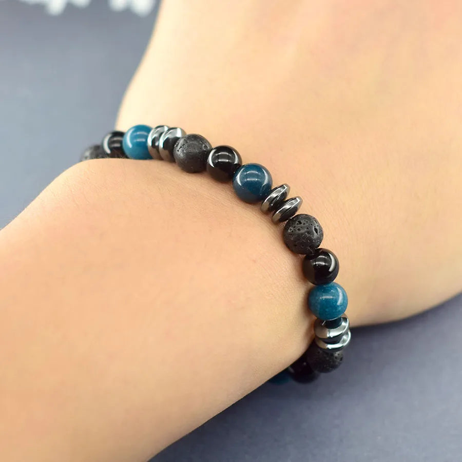 Natural Holistic Healing Bracelets Women Men Hematite Accessories Relieve Anxiety Release Burden Jewelry Gift for Lover