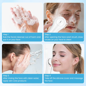 Salorie by Traci K Beauty for Timeless Radiance Facial Cleansing Brush Face Scrubber Waterproof Face Electric Silicone Face Deep Pores. Massage Lifting and Sculpting.