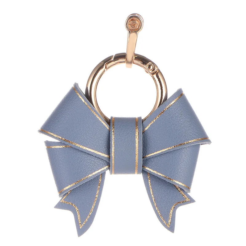 Fashion Bow Handbag Pendant Lovely Pink Keychain Accessories Delicate Bowknot Hanging Decoration Anti-loss Key Chains for Women