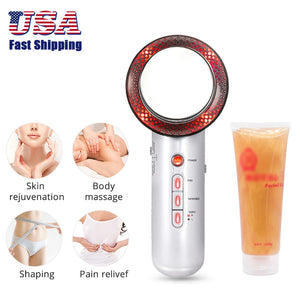Traci K Beauty 3 in 1 Cavitation Ultrasonic Machine Weight Loss Microcurrent EMS Body Slimming Massager Fat Burner Cream Gel