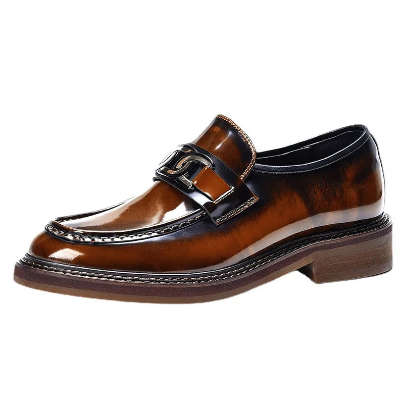 New Shoes For Men Loafers Mens Dress Shoes Leather Shoes Man Male Genuine Leather Social Shoes
