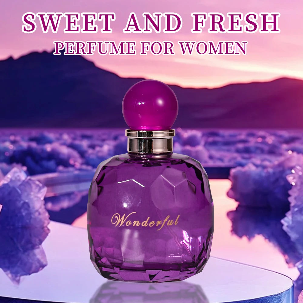 Wonderful - Fragrances by Traci K Beauty 3.4fl Oz Women's Eau De Parfum - A Floral Fruity Fragrance For Women - With Raspberry, Blackberry, Tea, Apple Blossom And Freesi