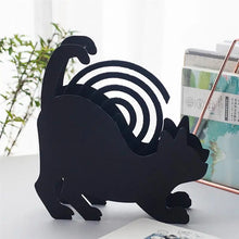 Load image into Gallery viewer, Iron Mosquito Coil Holder Burner Cat Shaped Fireproof Incense Burning Rack Decoration
