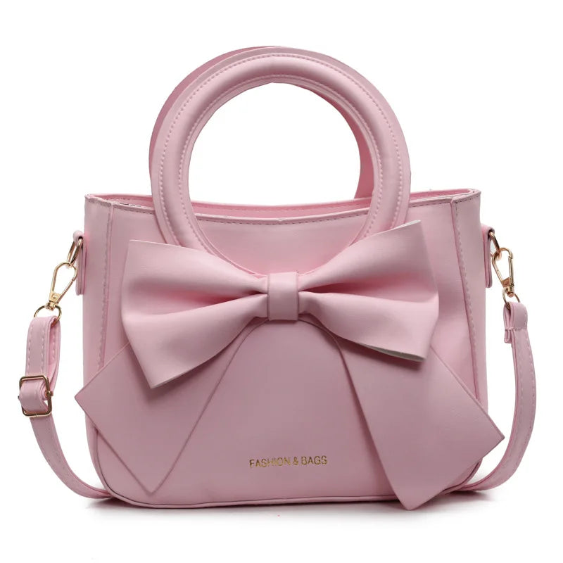 Put a Bow On It (FashionBags) (Trend) Design Women's Crossbody Bag Fashionable Small Square Handbag Single Shoulder Bag Versatile PU Leather