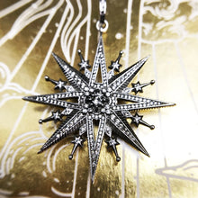 Load image into Gallery viewer, Pendants Royalty Star New Years Jewelry Vintage Pure 925 Sterling Silver Magical Boho Look Accessories Dream Gift For Women or Men

