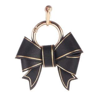 Fashion Bow Handbag Pendant Lovely Pink Keychain Accessories Delicate Bowknot Hanging Decoration Anti-loss Key Chains for Women