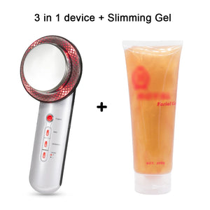 Traci K Beauty 3 in 1 Cavitation Ultrasonic Machine Weight Loss Microcurrent EMS Body Slimming Massager Fat Burner Cream Gel