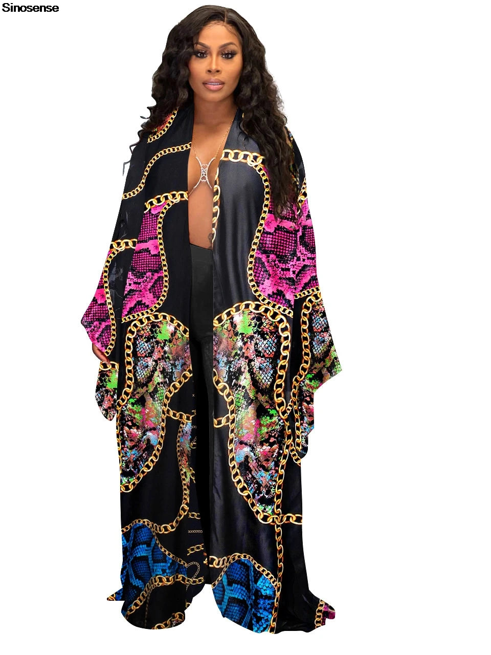 Women's Satin Open Front Cardigan Kimono Duster Sexy Beach Cover-Up Loose Long Flowy Maxi Kimonos Floral Print Cardigan