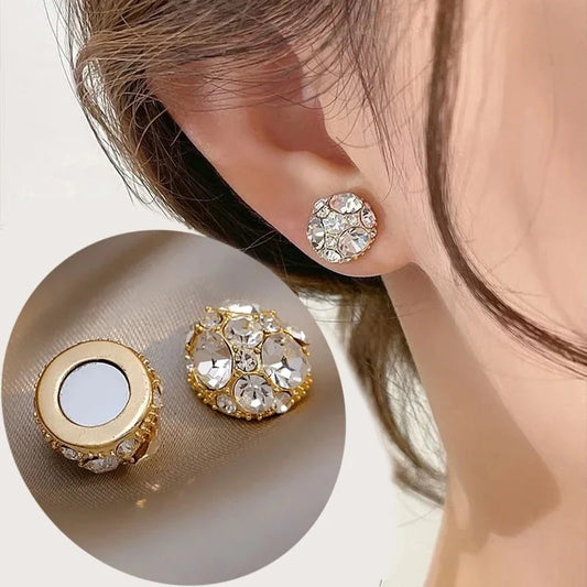Ear Allure By Traci K Beauty -Weight Loss Magnet Earring Zircon Crystal Strong Magnetic Therapy Slimming Health Care Power Clip Earrings Party Wedding Jewelry